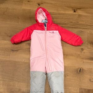 Lupilu Pink and Red Hooded Snowsuit
